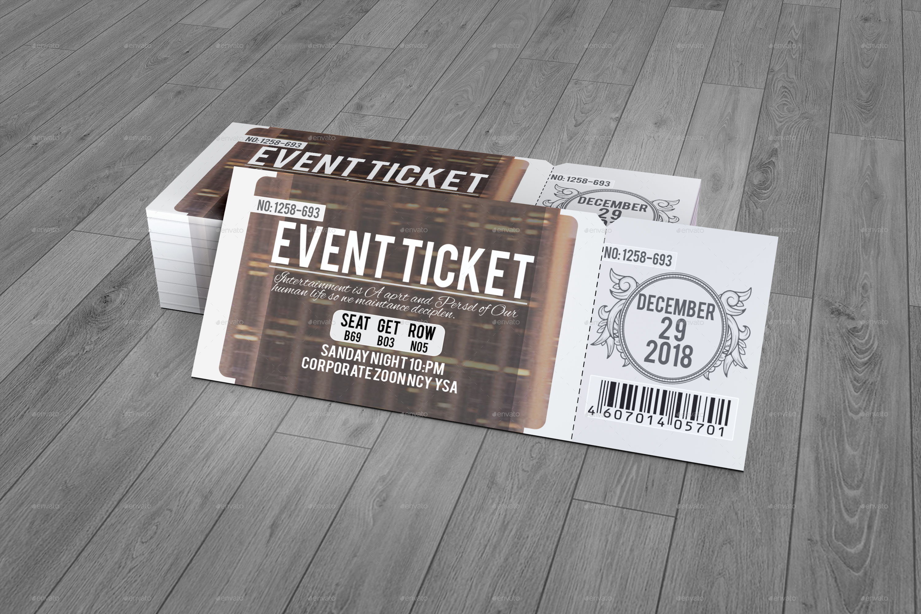 Event Ticket, Print Templates GraphicRiver